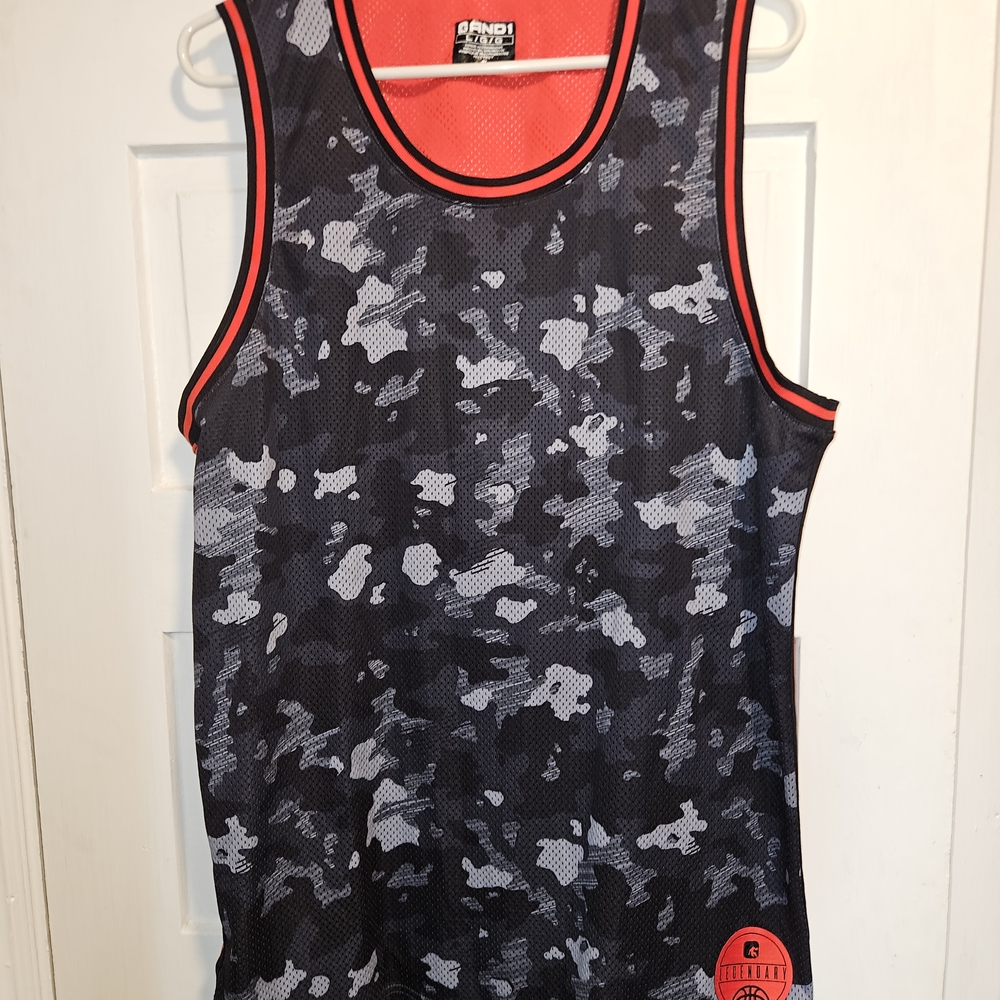 And1 Red and Black Athletic Tank